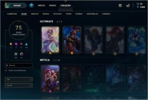 Conta Gold 1 lol - League of Legends