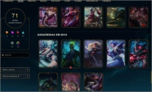 Conta LoL nível 320 platina na solo/duo - League of Legends