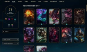 Conta LoL nível 320 platina na solo/duo - League of Legends