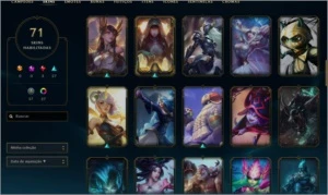 Conta LoL nível 320 platina na solo/duo - League of Legends