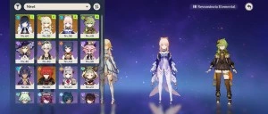 Kokomi+Fumetsu Gekka+Yelan+Arco de amos - Genshin Impact