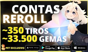 Genshin Impact Contas Reroll - Mais De 33.500 Gemas