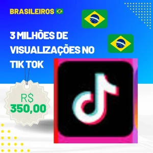 3 milhões de Visualizações no tik Tok - Redes Sociais