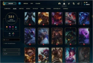 Conta lol 360 Skins Diamante 2, Todos campeoes - League of Legends