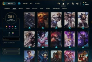 Conta lol 360 Skins Diamante 2, Todos campeoes - League of Legends