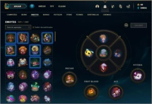 Conta lol 360 Skins Diamante 2, Todos campeoes - League of Legends