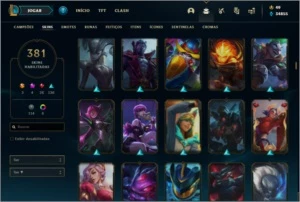 Conta lol 360 Skins Diamante 2, Todos campeoes - League of Legends