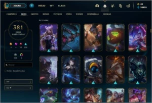 Conta lol 360 Skins Diamante 2, Todos campeoes - League of Legends