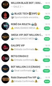 Pack 50 Bot/Robôs Blaze Crash e Double - Outros