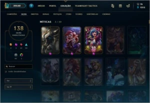 Vendo conta no League of Legends LOL