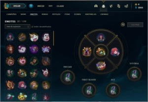 CONTA LOL 🌟 83 SKINS NO TOTAL 🌟 4 SKINS ULTIMATE - League of Legends