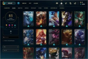 CONTA LOL 🌟 83 SKINS NO TOTAL 🌟 4 SKINS ULTIMATE - League of Legends