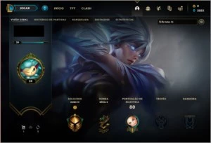 CONTA LOL 🌟 83 SKINS NO TOTAL 🌟 4 SKINS ULTIMATE - League of Legends