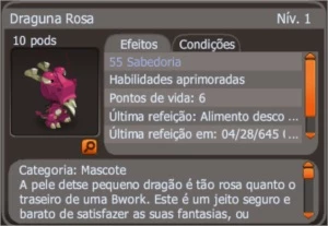 DRAGUNA ROSA +55 SABEDORIA (SPIRITIA) - Dofus