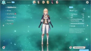 Conta Re-Roll AR 8 + Personagem DPS 5 estrelas - Genshin Impact