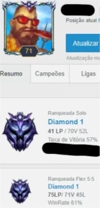 Conta Diamante 1 - preço bom - League of Legends LOL
