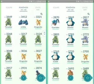 Conta de Pokémon GO
