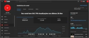 Vendo Canal no Youtube - Muitas Visualizações - Redes Sociais