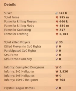 Conta Hce Full Spec em Bruxo e Besta 885m de Fama - Albion Online
