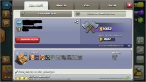 CONTA CLASH OF CLANS CV9 90% FULL