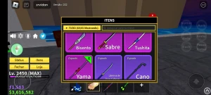 Dough V1 | Mink V3 | Yama E Tushita | Soul Guitar | 2 Haki L - Roblox