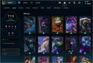 CONTA 700+ SKINS FULL CHAMP - League of Legends LOL