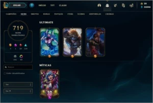 CONTA 700+ SKINS FULL CHAMP - League of Legends LOL
