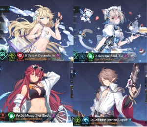 V>Conta Grand Chase Mobile Level 138 + Uno + Skins de verão - Outros