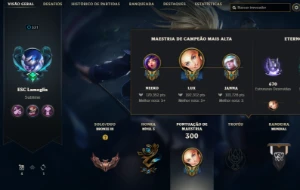 Conta de mais de 2 anos - League of Legends LOL