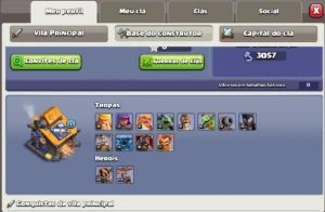 Clash Of Clans Cv 17 Com 6 Construtores Da Pra Mudar De Nome