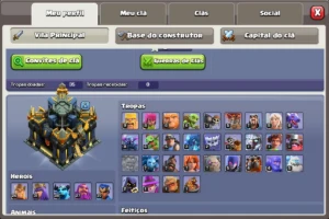 Clash Of Clans Cv 17 Com 6 Construtores Da Pra Mudar De Nome