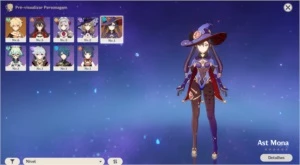 Conta Genshin Impact Ar7 Mona + Razor e Espadão 5*