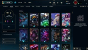 CONTA LOL + 134 CHAMPS + 214 SKINS + SKIN LUCIAN VITORIOSO - League of Legends