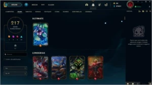 CONTA LOL + 134 CHAMPS + 214 SKINS + SKIN LUCIAN VITORIOSO - League of Legends