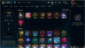 CONTA LOL + 134 CHAMPS + 214 SKINS + SKIN LUCIAN VITORIOSO - League of Legends