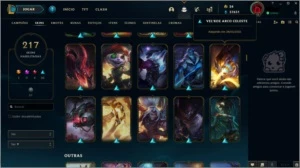 CONTA LOL + 134 CHAMPS + 214 SKINS + SKIN LUCIAN VITORIOSO - League of Legends