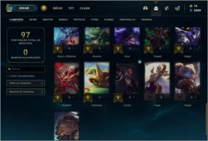 Conta prata 2 com 36 champs e 9 skins - League of Legends LOL
