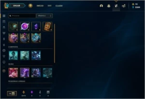 Conta prata 2 com 36 champs e 9 skins - League of Legends LOL