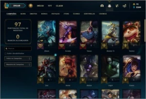 Conta prata 2 com 36 champs e 9 skins - League of Legends LOL