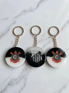 Chaveiro Times De Futebol Resina Premium - Vários Modelos - Artesanato e Personalizados