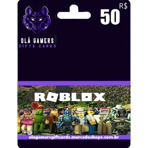 Giftcard Roblox R$ 50 Reais Cartão Digital