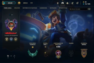 Promoção Conta Lol 459 Skins Plat 3 - League of Legends