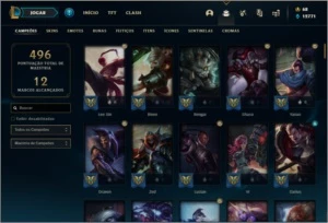 Conta ouro 4 com 122 champs e 171 skins (5 Vitoriosas) - League of Legends LOL