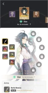 Conta de Genshin impact com Xiao,Diluc,Jean, Kequing eKazuha