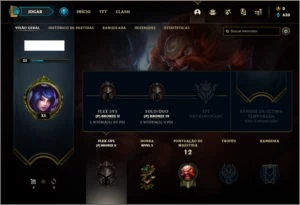 Conta bronze 4 com 2 skins e 23 champs BARATA - League of Legends LOL