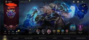 Wild rift conta ex grão-mestre , 8 lendárias(sett) - League of Legends: Wild Rift LOL WR