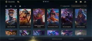 Wild rift conta ex grão-mestre , 8 lendárias(sett) - League of Legends: Wild Rift LOL WR