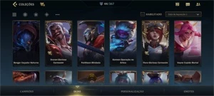 Wild rift conta ex grão-mestre , 8 lendárias(sett) - League of Legends: Wild Rift LOL WR