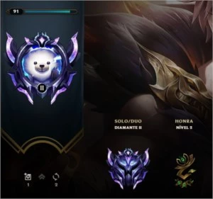 Conta diamante 2 - League of Legends LOL
