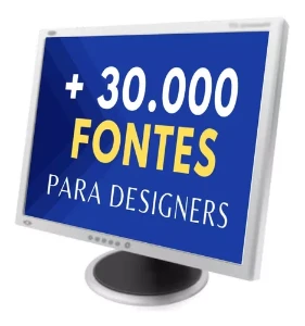 Pack 30000 Fontes Para Designer Gráfico + Brinde - Serviços Digitais